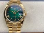 AR Factory Rolex Daydate 40*12.2mm 3255 Movement Green Ombre Face Romans Markers Watch